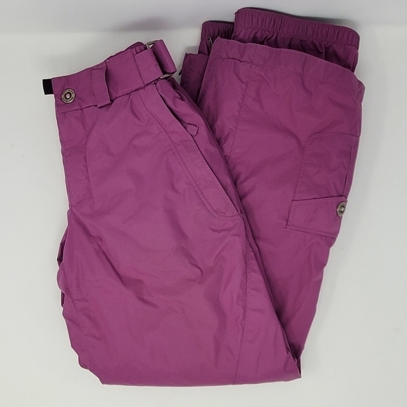 BODY GLOVE PURPLE SKI PANTS SNOW WINTER GIRLS SIZE 12 YOUTH OUTDOOR SNOWBOARD - Picture 1 of 16